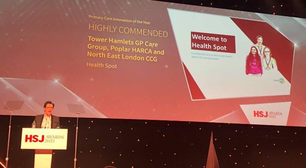 Health Spot receives Special Commendation at the 2021 Health Service Journal Awards